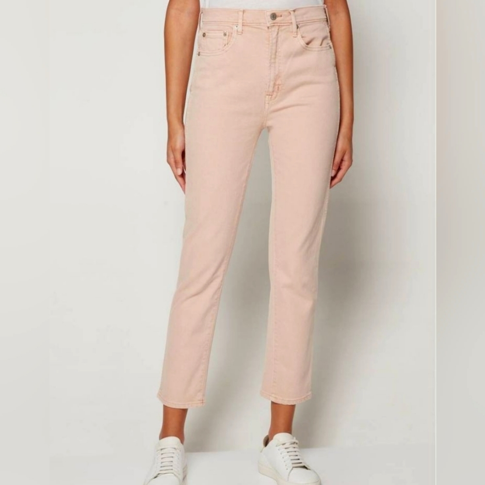 GAP Women's High Rise Vintage Slim Pale Pink Jeans Size 8